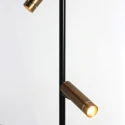 Mexlite floor lamp LUMO 2 flames IP20, black dimmable