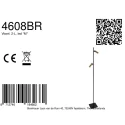 Mexlite floor lamp LUMO 2 flames IP20, black dimmable