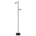 floor lamp LUMO 2 flames IP20, black dimmable
