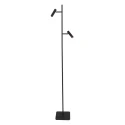 Mexlite floor lamp LUMO 2 flames IP20, black dimmable