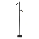 Mexlite floor lamp LUMO 2 flames IP20, black dimmable
