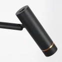 Mexlite floor lamp LUMO 2 flames IP20, black dimmable