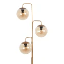 Steinhauer Staande lamp BOLLIQUE 3-vlams E14 IP20, brons dimbaar