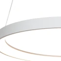 Steinhauer Pendelarmatuur RINGLEDE 1-vlams IP20, wit dimbaar