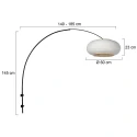 Steinhauer Wandarmatuur SPARKLED LIGHT E27 IP20, dimbaar