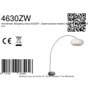 Mexlite arc luminaire SOLVA 1 flame E27 IP20, black dimmable