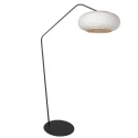 anne light & home floor lamp ZIG-ZAG 1 flame E27 IP20, black dimmable