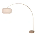 Steinhauer Booglamp VELA LINO 1-vlams E27 IP20, brons dimbaar