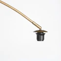 Steinhauer arc luminaire VELA LINO 1 flame E27 IP20, bronze dimmable
