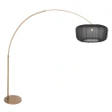 Steinhauer arc luminaire VELA LINO 1 flame E27 IP20, bronze dimmable