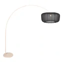 Steinhauer arc luminaire VELA LINO 1 flame E27 IP20, creme dimmable
