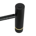 Steinhauer Staande lamp VOLARI 1-vlams IP20, zwart dimbaar