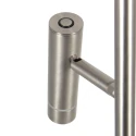 Steinhauer floor lamp VOLARI 2 flames IP20, steel dimmable