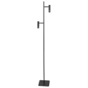 Steinhauer Staande lamp VOLARI 2-vlams IP20, zwart dimbaar
