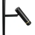 Steinhauer Staande lamp VOLARI 2-vlams IP20, zwart dimbaar