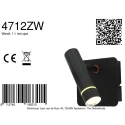 Steinhauer Wandarmatuur VOLARI 1-vlams IP20, zwart dimbaar