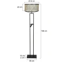 Steinhauer Staande lamp STANG E27 IP20