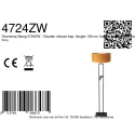 Steinhauer Staande lamp STANG 2-vlams E27 IP20, zwart 
