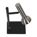 Mexlite table lamp KORA 1 flame GU10 IP20, black dimmable