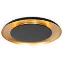 Steinhauer Plafondarmatuur GOLDEN VEIL 2-vlams IP20, zwart dimbaar