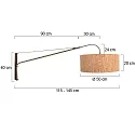 Steinhauer wall luminaire ELEGANT CLASSY E27 IP20, dimmable