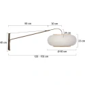 Steinhauer wall luminaire ELEGANT CLASSY E27 IP20, dimmable