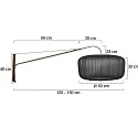 Steinhauer Wandarmatuur ELEGANT CLASSY E27 IP20, dimbaar