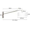 Steinhauer Wandarmatuur ELEGANT CLASSY E27 IP20, dimbaar