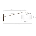 Steinhauer wall luminaire ELEGANT CLASSY E27 IP20, dimmable