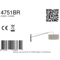 Steinhauer wall luminaire ELEGANT CLASSY E27 IP20, dimmable