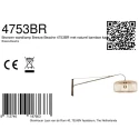 Steinhauer Wandarmatuur BREEZA BEACH 3 1-vlams E27 IP20, brons dimbaar