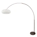 Steinhauer Booglamp LUMA NOLA 1-vlams E27 IP20, cacao dimbaar