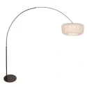 Steinhauer Booglamp VELA LINO 1-vlams E27 IP20, cacao dimbaar