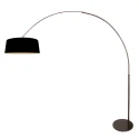 Steinhauer Booglamp LUMA DARK 1-vlams E27 IP20, cacao dimbaar