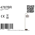 Steinhauer Staande lamp STANG E27 IP20, dimbaar
