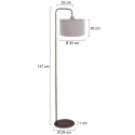 Steinhauer Staande lamp STANG E27 IP20, dimbaar