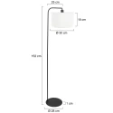 Steinhauer Staande lamp STANG E27 IP20, dimbaar