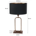 Steinhauer Staande lamp STANG E27 IP20, dimbaar