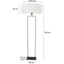 Steinhauer Staande lamp STANG E27 IP20, dimbaar