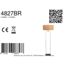 Steinhauer Staande lamp STANG E27 IP20, dimbaar