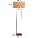 Steinhauer Staande lamp STANG E27 IP20, dimbaar