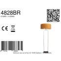 Steinhauer floor lamp STANG E27 IP20, dimmable