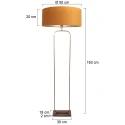 Steinhauer floor lamp STANG E27 IP20, dimmable