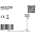 Steinhauer floor lamp STANG 2 flames E27 + GU10 IP20, black dimmable