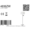 Steinhauer Staande lamp STANG E27 + GU10 IP20, dimbaar