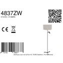 Steinhauer Staande lamp STANG E27 + GU10 IP20, dimbaar
