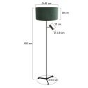 Steinhauer Staande lamp STANG E27 + GU10 IP20, dimbaar