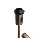 Steinhauer Staande lamp STANG E27 + GU10 IP20, dimbaar