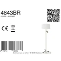 Steinhauer Staande lamp STANG E27 + GU10 IP20, dimbaar