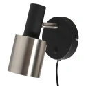 anne light & home Wandarmatuur FJORGARD 1-vlams E27 IP20, zwart dimbaar